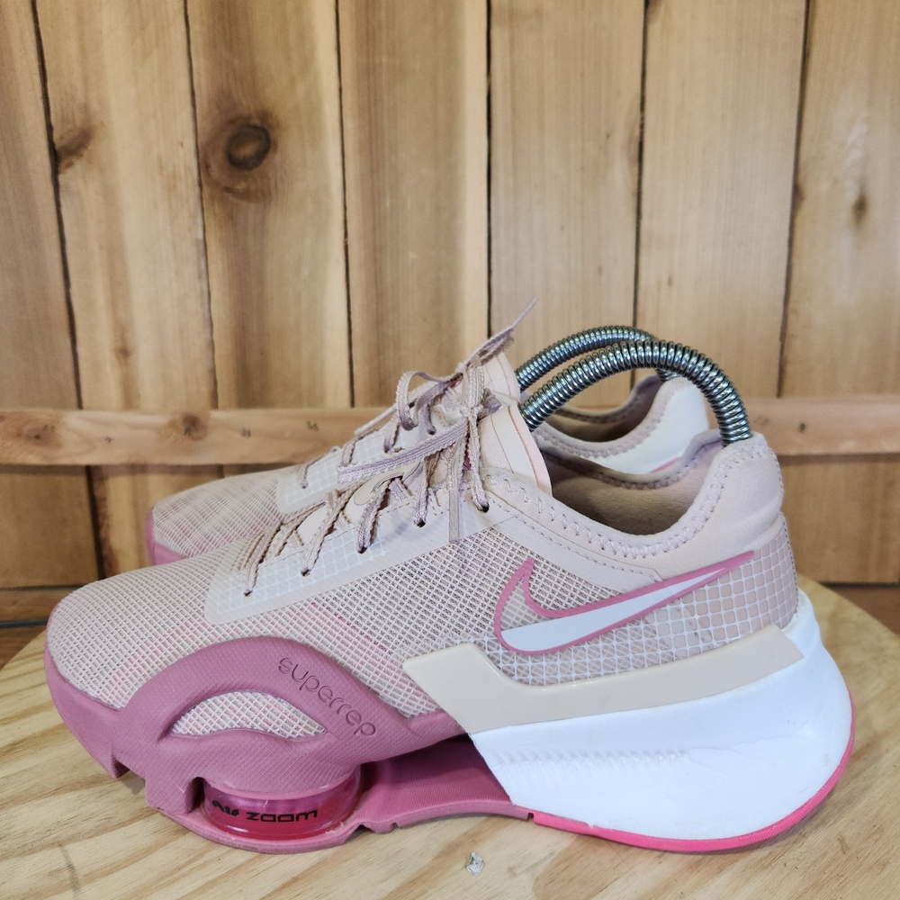Nike Air Zoom SuperRep 3 Shoes Womens 6.5 Pink Mesh Training Sneakers DA9492-600